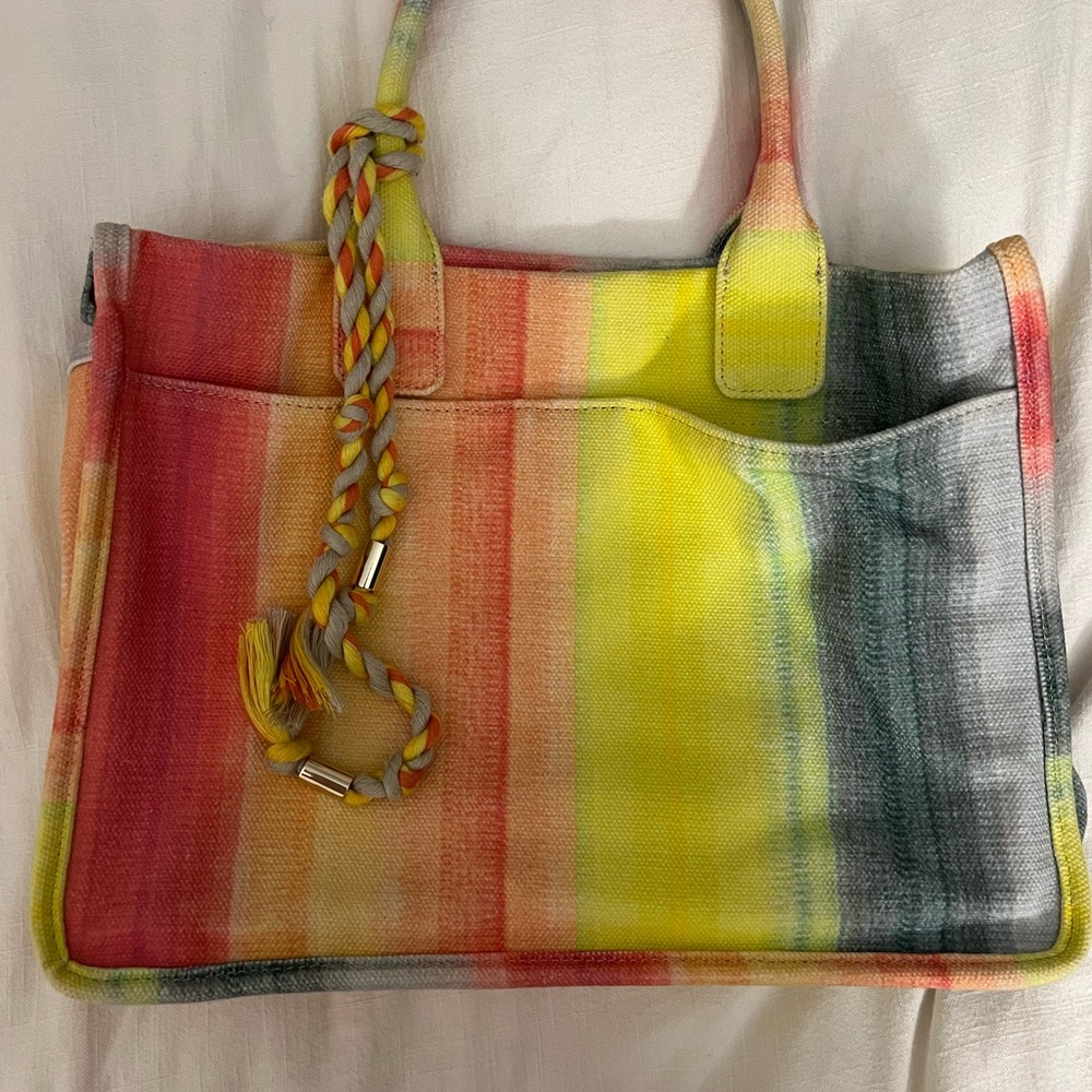Vince Camuto Multicolor Striped Tote Bag